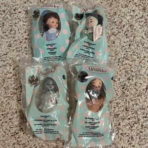 Wizard of Oz Madame Alexander happy meal sealed Dorothy, Scarecrow, tinman, lion